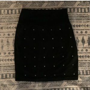 High Rise Talula Studded Skirt